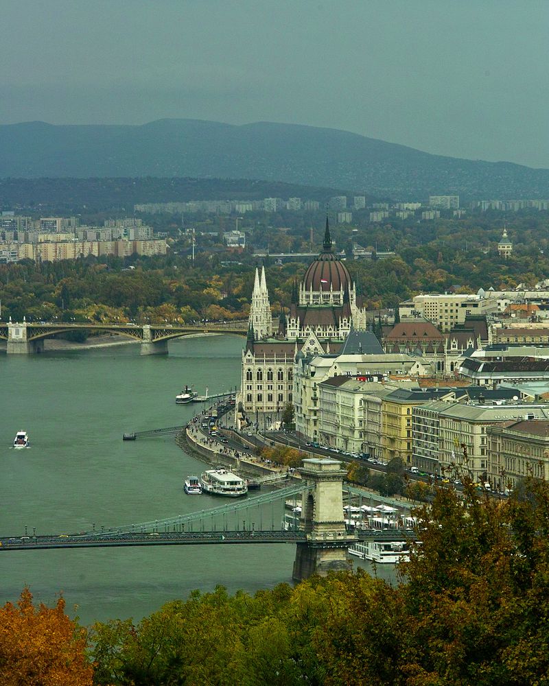 Panoramablick über Pest