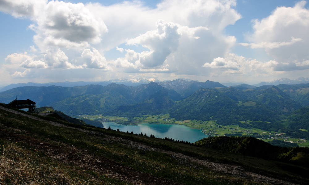 Panoramablick v. Schafberg im Salzkammergut