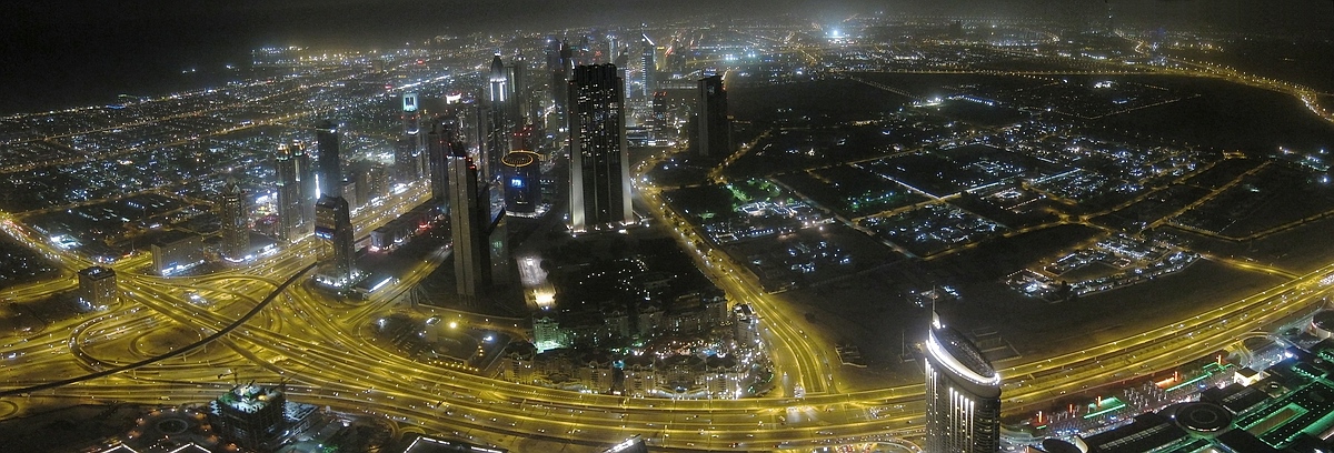 Panoramablick vom Burj Khalifa Dubai