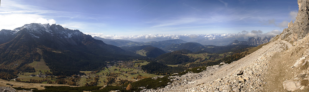 Panoramablick vom Hirzelweg