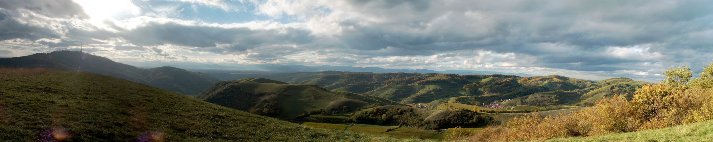 Panoramablick vom Kaiserstuhl