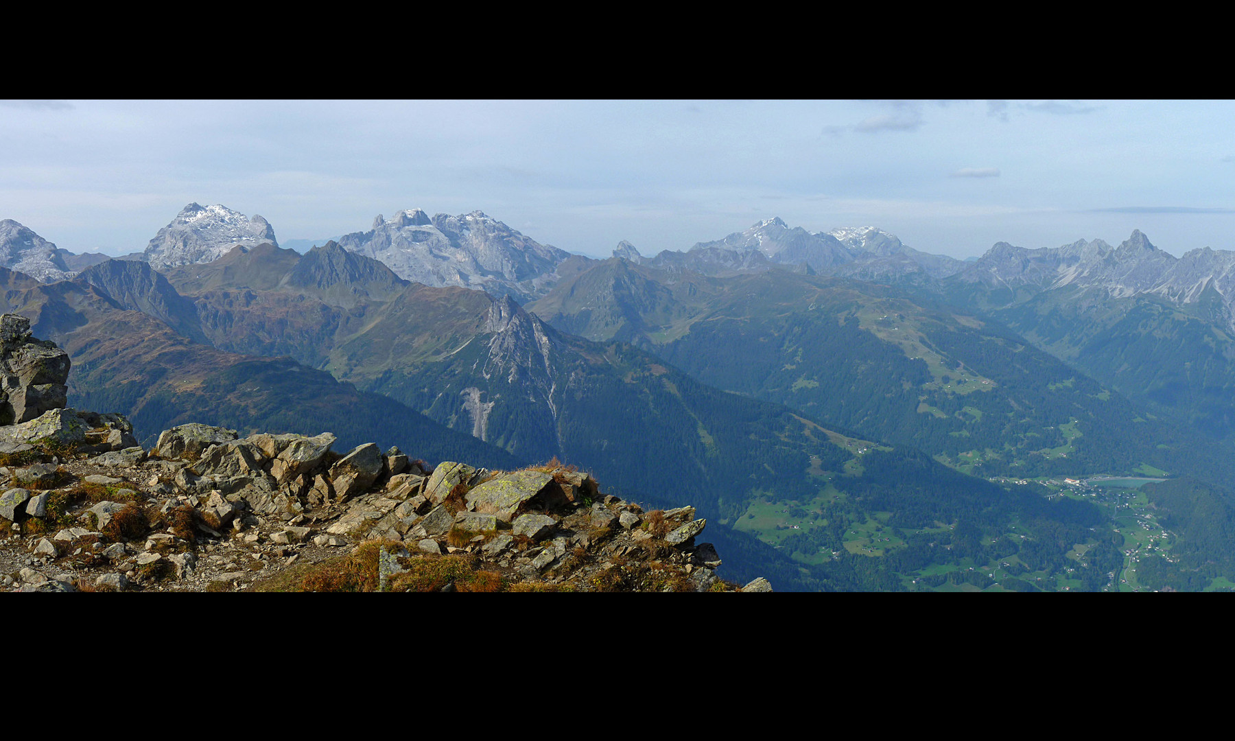 Panoramablick vom Kreuzjoch