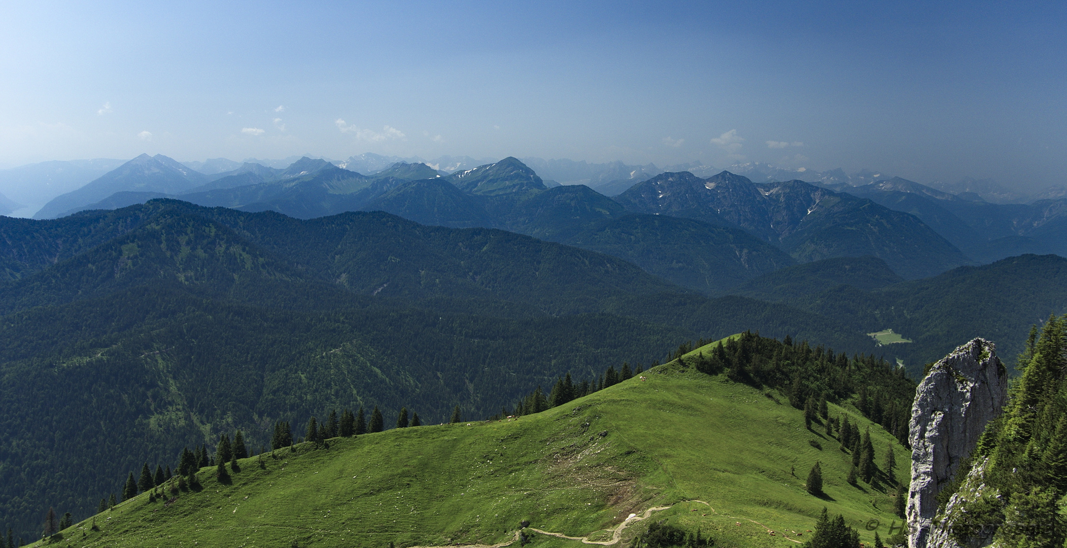 Panoramablick vom Roßstein