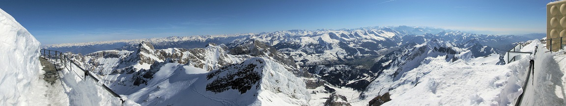 Panoramablick vom Säntis (2502m)