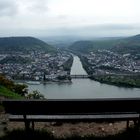 Panoramablick vom Weinberg bei Rüdesheim nach Bingen und zum Nahetal