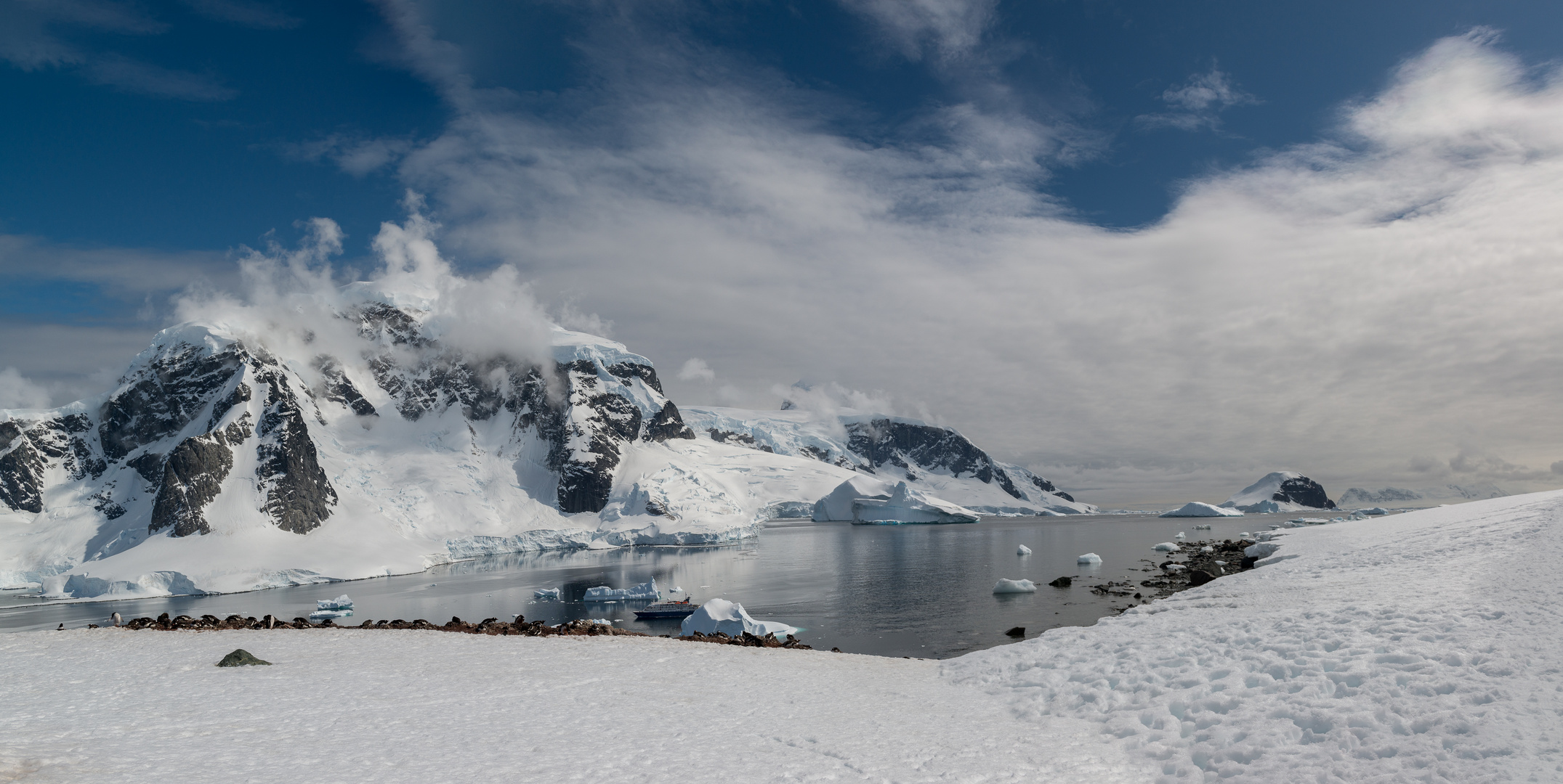 Panoramablick von Danco Island