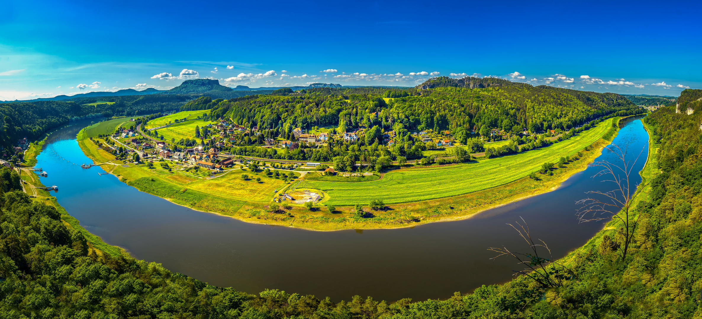 Panoramablick von der Bastei aus