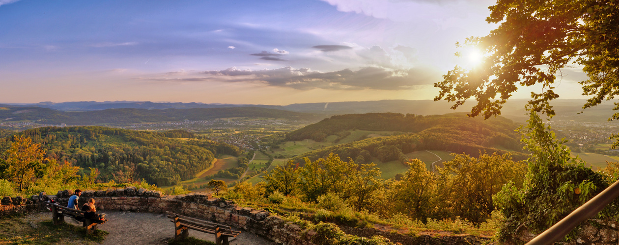 Panoramablick von der Küssaburg