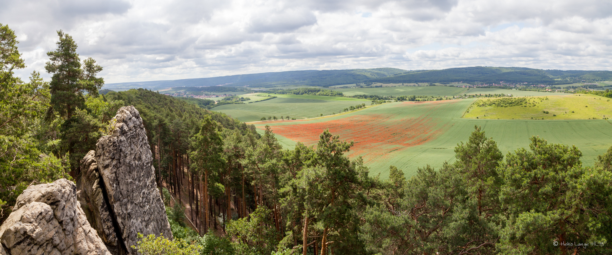 Panoramablick von der Teufelsmauer