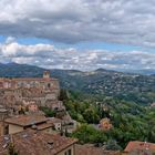 Panoramablick von Perugia nach Umbrien