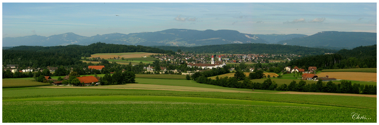 Panoramablick zu der Jurakette!