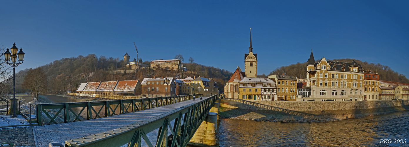 Panoramaklassiker - Gera-Untermhaus winterlich 