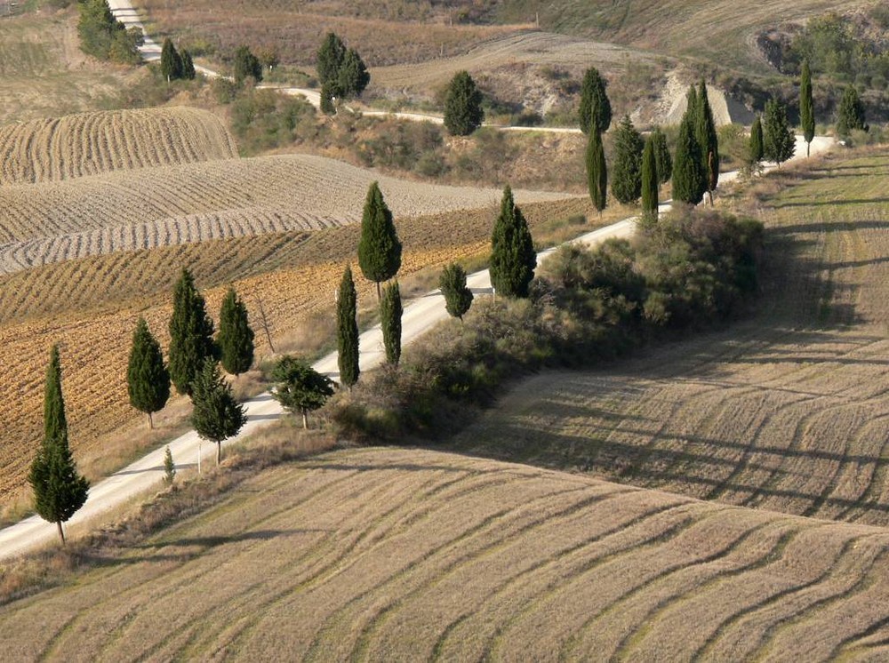 Panoramastraße in der Toskana