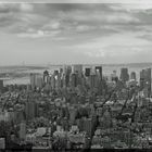 Panoramaversuch vom Empire State Building Richtung Financial District