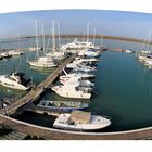 Panoramic photo of the dock "Marina Fiorita" in Venice