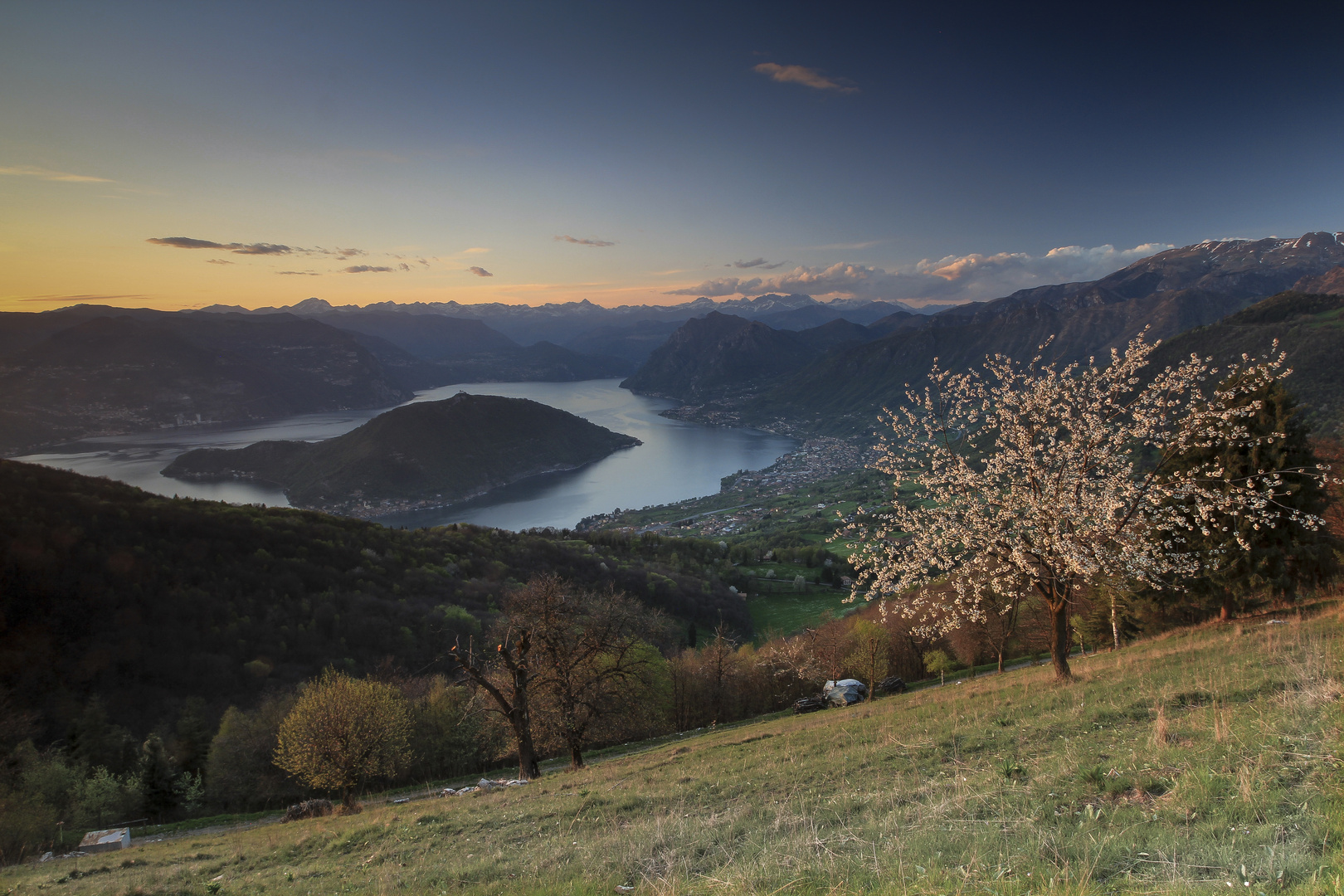 Panoramic sunset