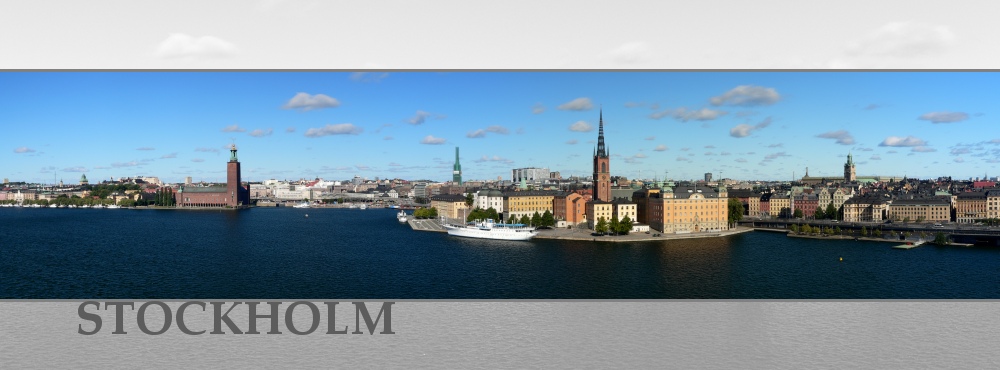 panoramic view of Stockholm