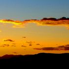 panorámica atardeciendo