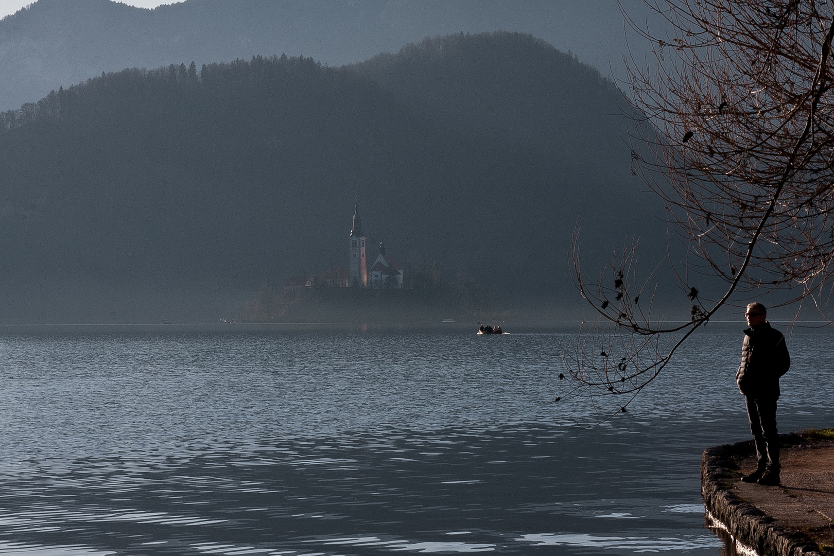 panoramica del lago di Bled 