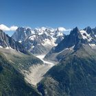 Panorámica del macizo del Mont Blanc