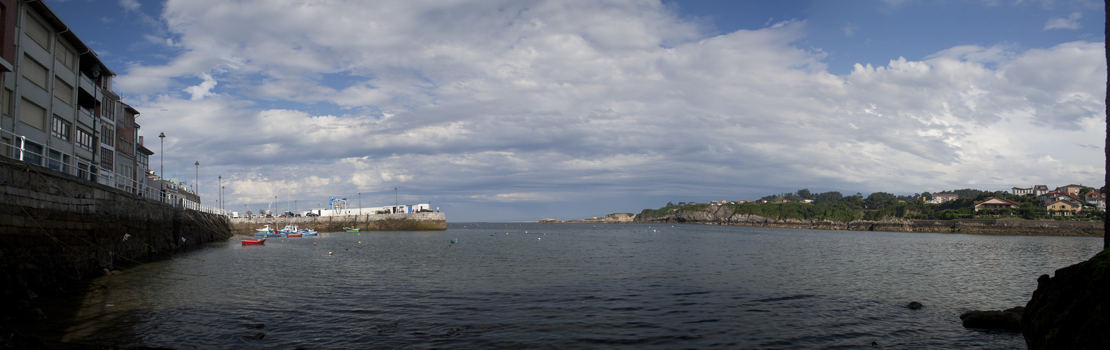 panoramica del muelle luanco