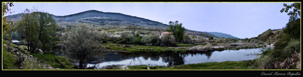 Panoramica del valle del rio jerte.