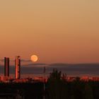 Panorámica Madrid con superluna de Noviembre