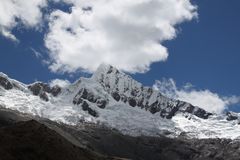 Panoramica sulla cima dell'Alpamayo, una delle cime più note