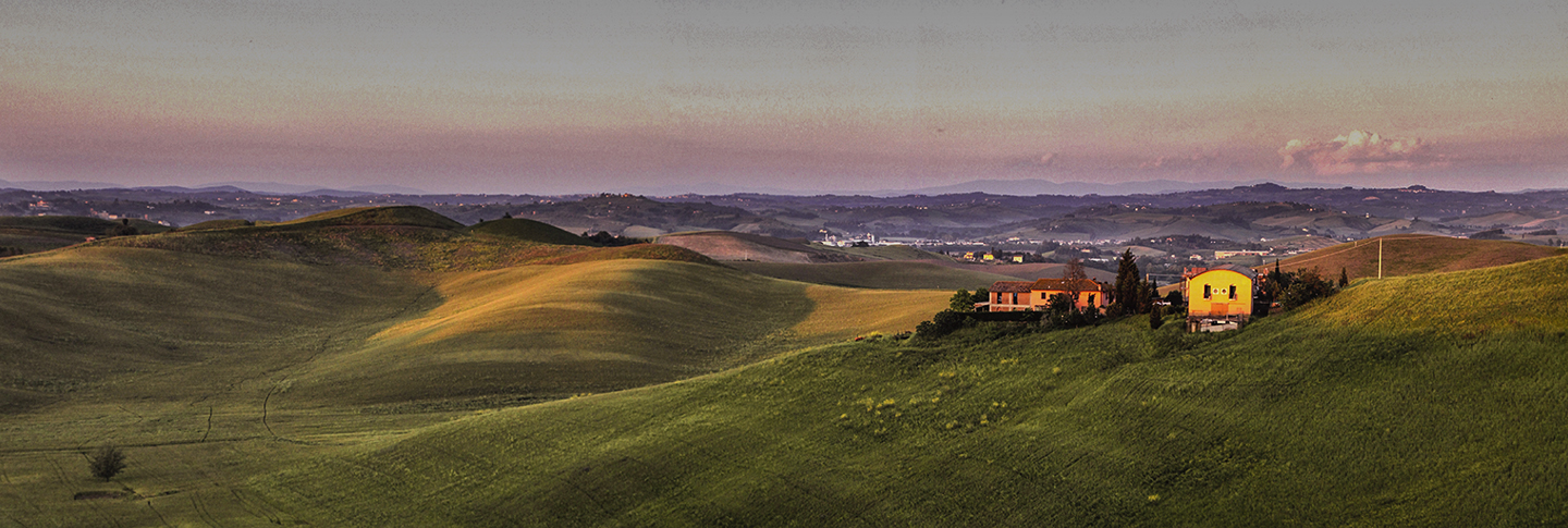 Panoramica tramonto colline Fiorentine