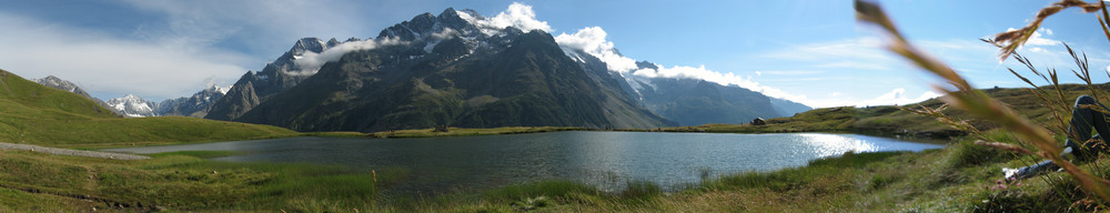 Panoramique de la Meije