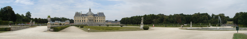 Panoramique du chateau de Vaux le Vicomte