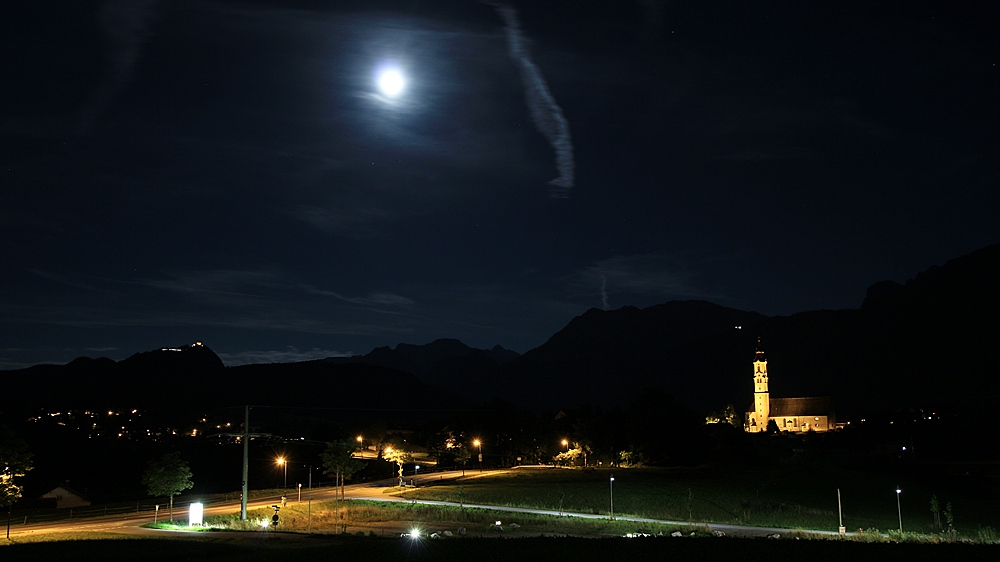 Panorma Pfronten bei Nacht