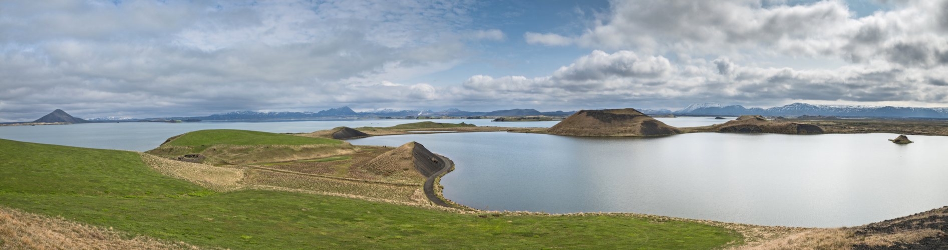 Panosicht des Myvatn