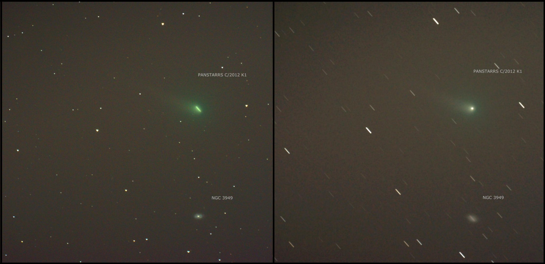 PANSTARRS C/2012 K1 und NGC 3949
