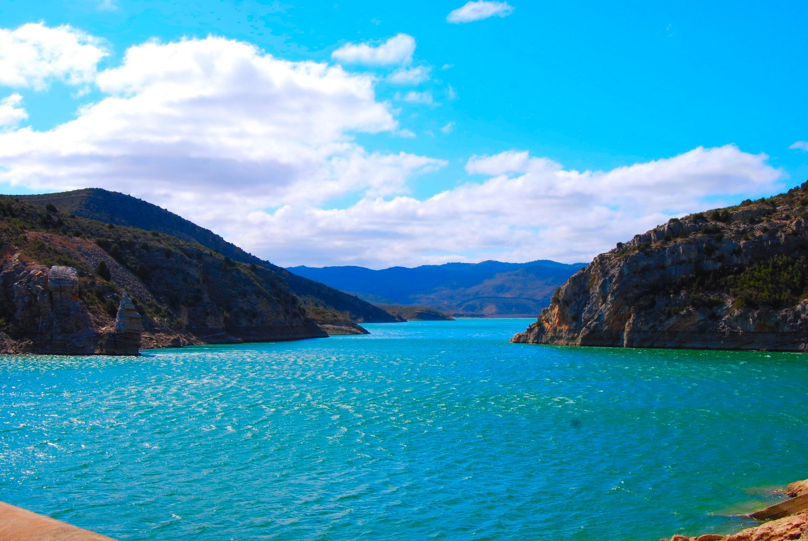 pantano cueva foradada Oliete Teruel