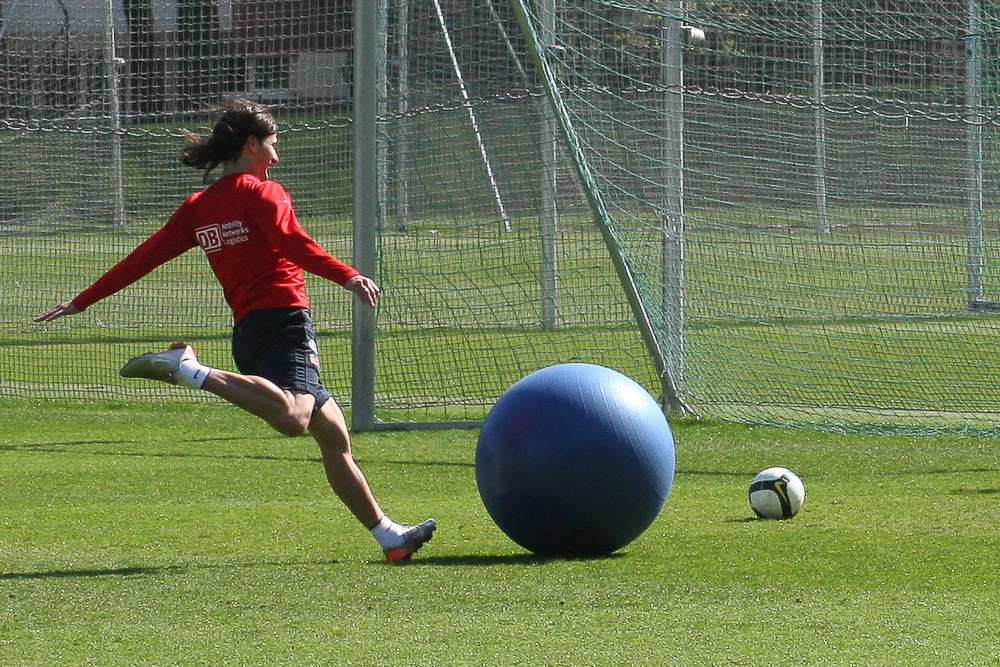 Pantelic trainiert Torschüsse