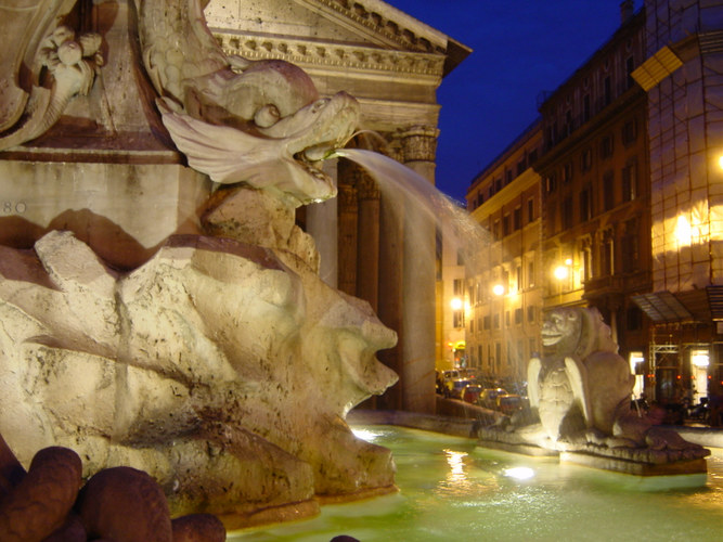 Pantheon by night