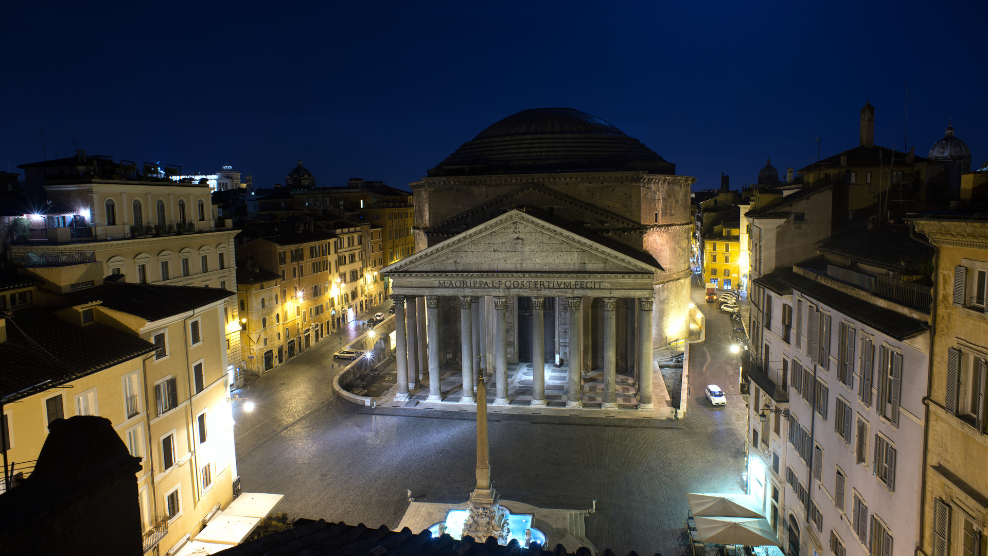 Pantheon nach Mitternacht