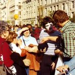 Pantomime in New York 1977 vor Met Museum of Art