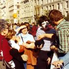 Pantomime in New York 1977 vor Met Museum of Art