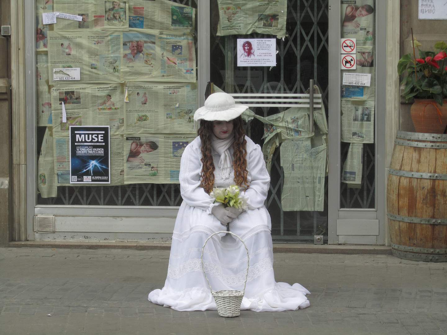 Pantomimenkünstler in Valencia