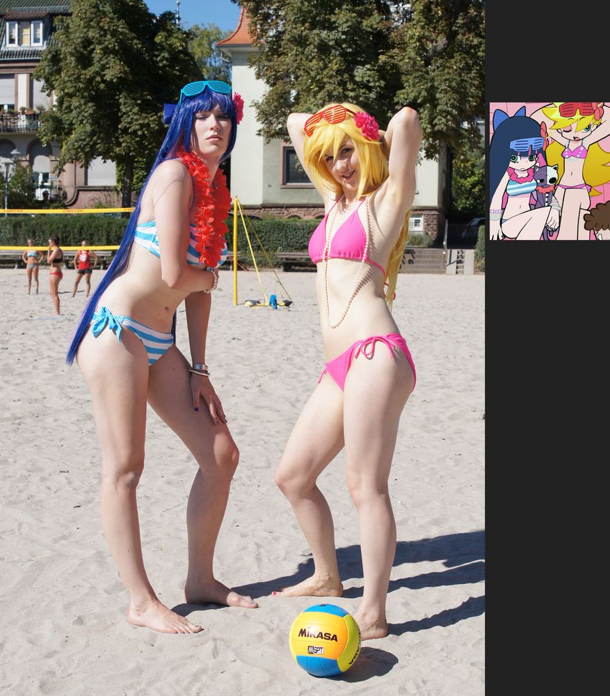 Panty & Stocking @ Daten Beach – Volleyball 1