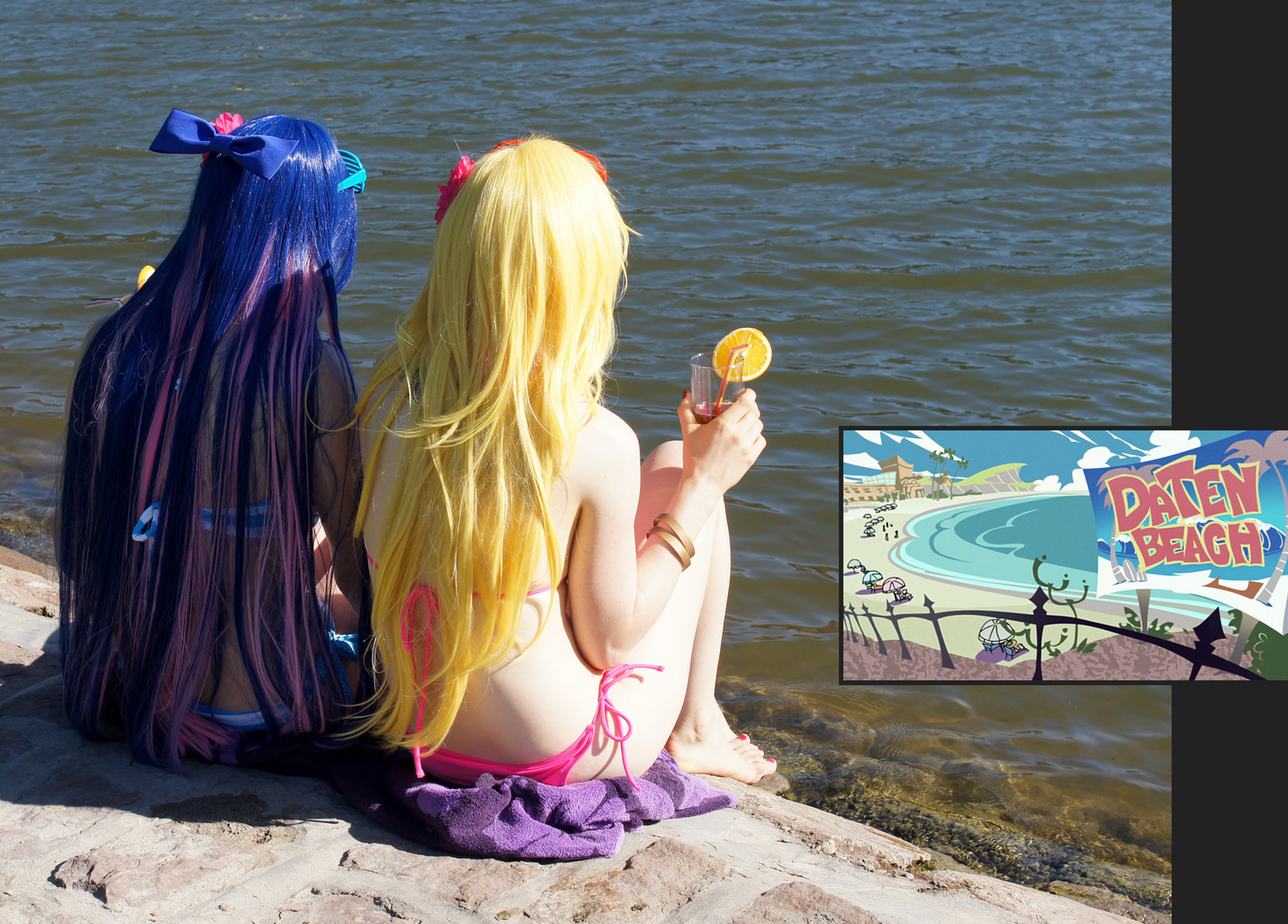 Panty & Stocking @ Daten Beach – Wait and see