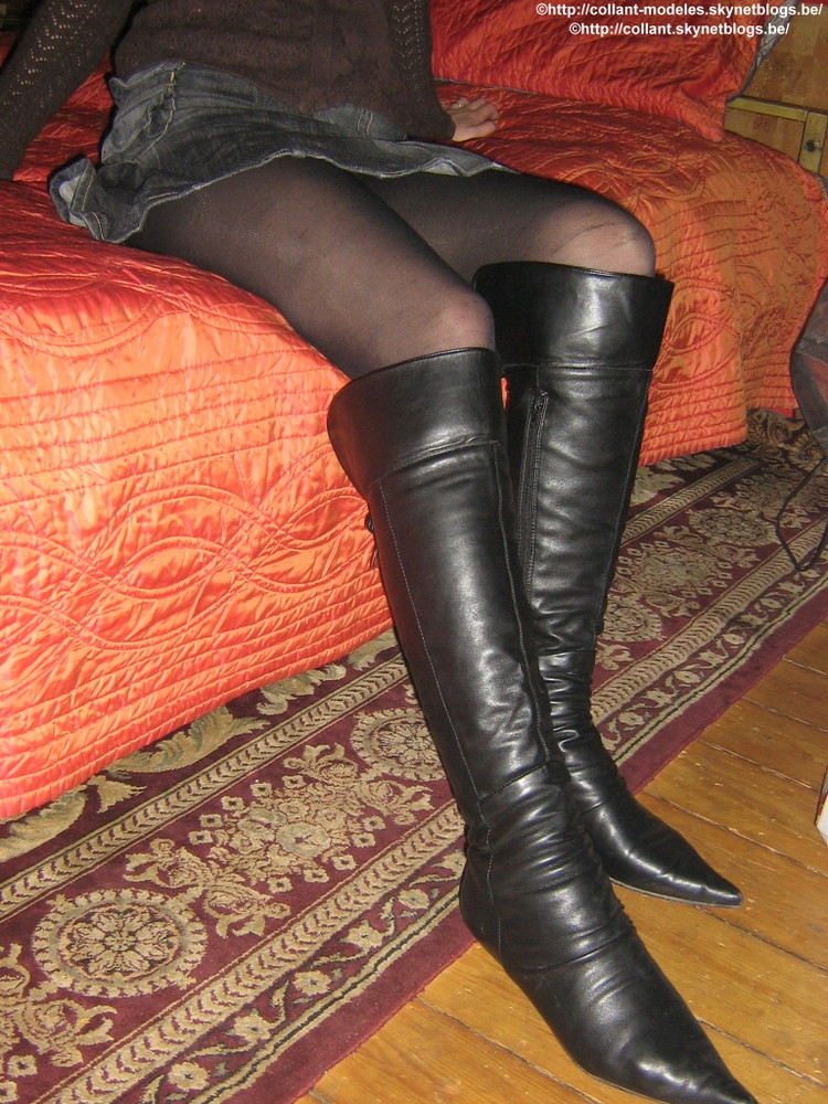 Pantyhose Boots