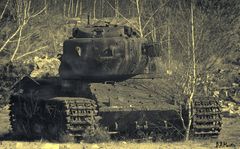 Panzer am Wegesrand in NRW