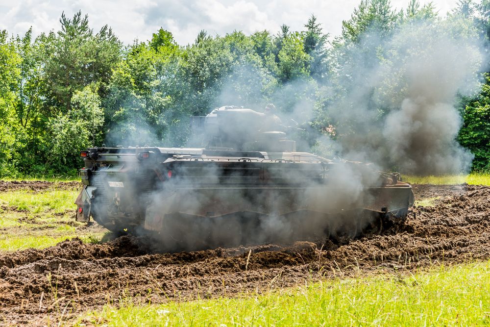 Panzer im Rückwärtsgang