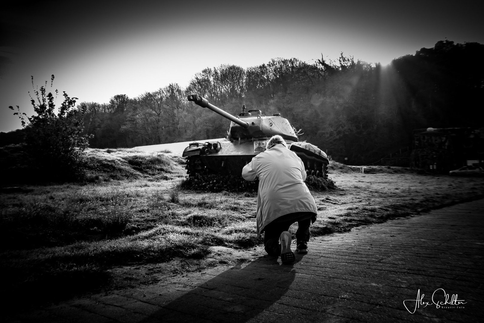 "Panzer...anvisiert..."...in Eben-Emael,Belgien