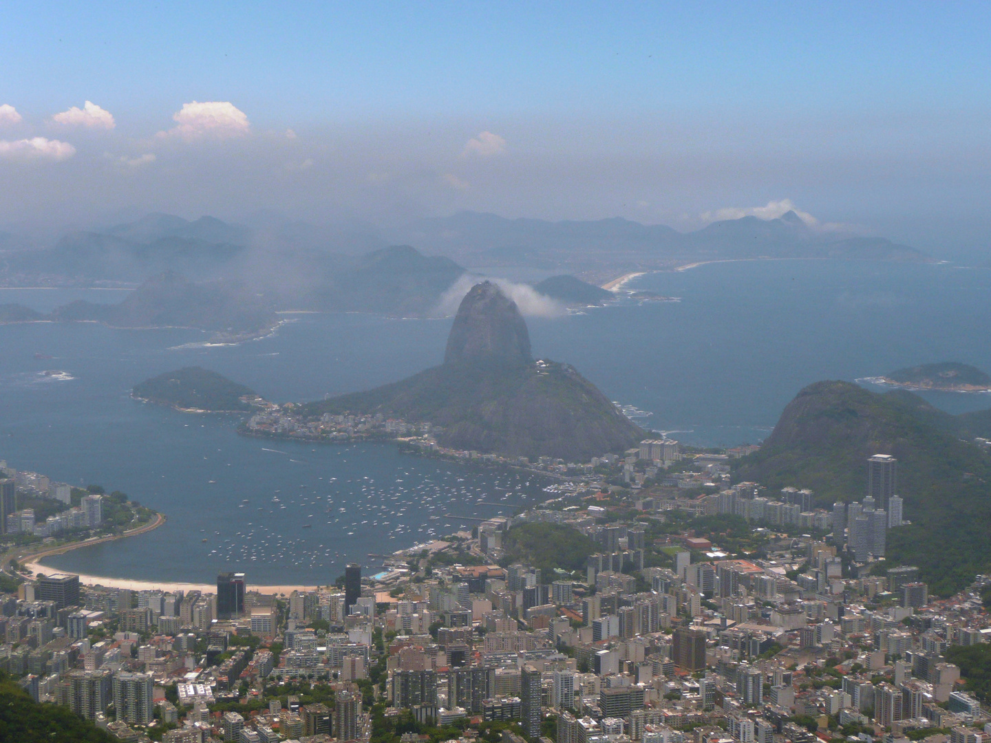 Pao de acucar from Cristo redentor Rio de Janeiro