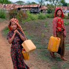 Pa'O girl with her mother