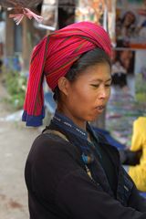 Pa'O woman in her traditional outfit